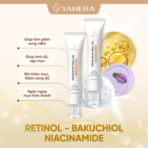 Alternative view of Gel chấm mụn cao cấp giảm sưng viêm, khô cồi, xệp mụn, mờ thâm mụn, giảm sưng đỏ YAHERA Premium Retinol Gel 15G