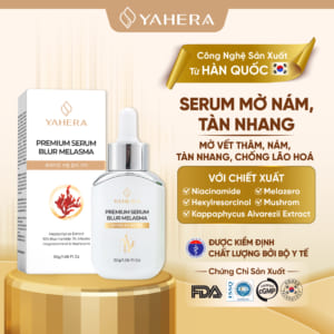 Serum mờ nám tàn nhang YAHERA Premium Serum Blur Melasma giúp làm mờ vết thâm, nám, tàn nhang chống lão hoá 30g