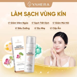Alternative view of Dung Dịch Vệ Sinh Vùng Da Nhạy Cảm Phụ Nữ YAHERA Hỗ Trợ Làm Sạch Vùng Kín, Giảm Viêm Ngứa, Sạch Tiết Dịch, Giảm Mùi Hôi, Siêu Dưỡng, Dịu Nhẹ,Cấp Ẩm Cho Nam & Nữ 150ml
