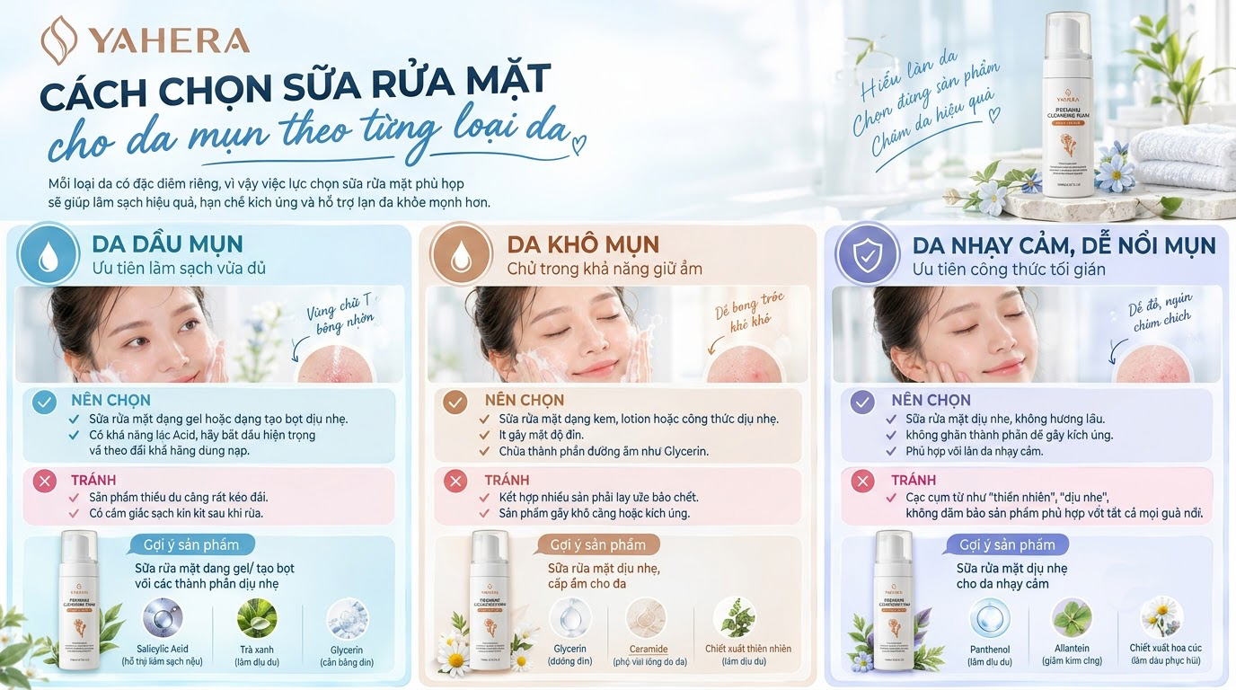 YAHERA Cách rửa mặt đúng cách cho da mụn: 7 sai lầm cần tránh 4 Cach-chon-sua-rua-mat-cho-da-mun-theo-tung-loai-da-4.jpg 21 Tháng 10, 2026