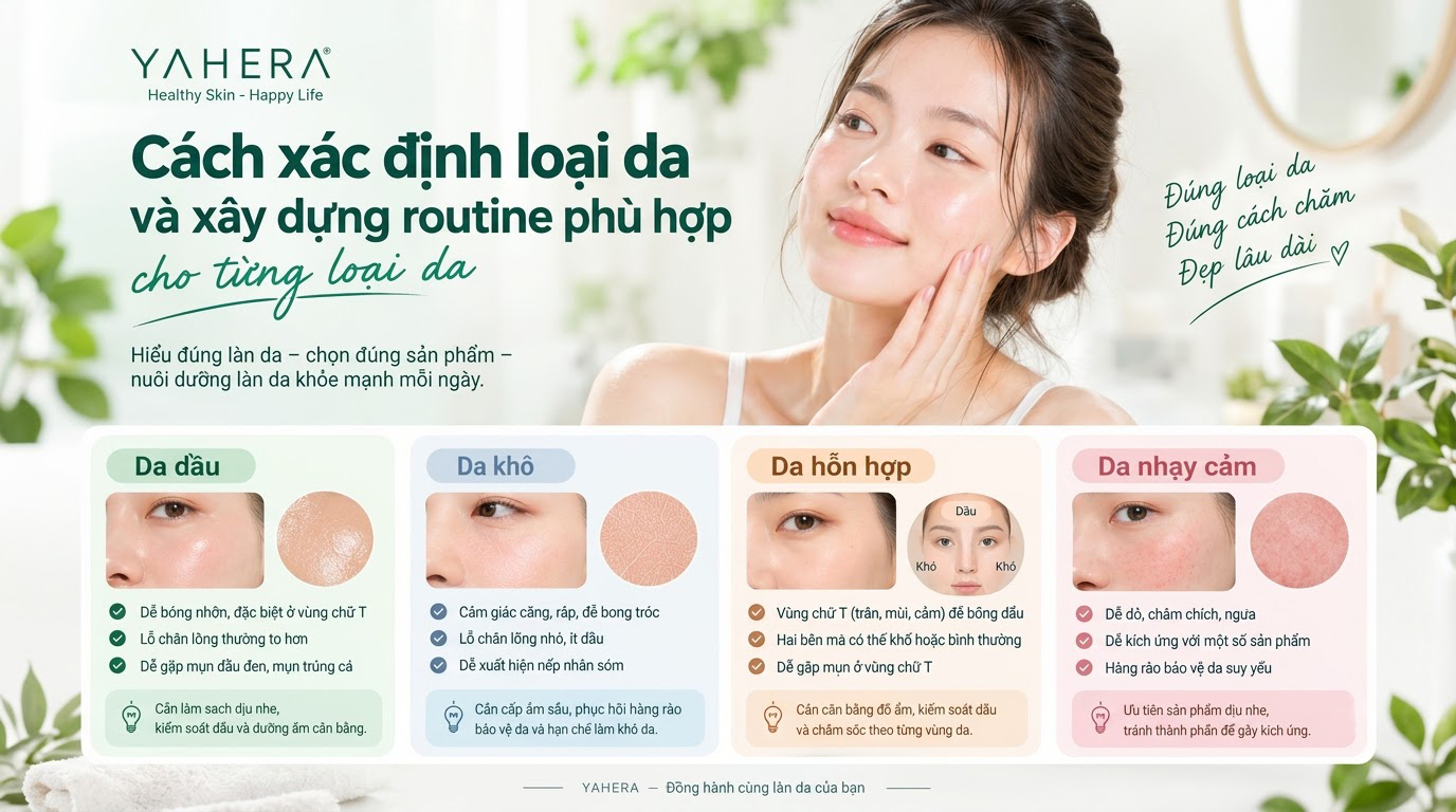 Cách xác định loại da và xây dựng routine phù hợp cho từng loại da 1 Cach-xac-dinh-loai-da-va-xay-dung-routine-phu-hop-cho-tung-loai-da1.jpg