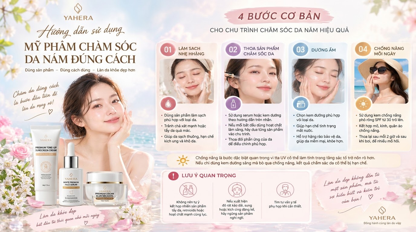 Những tiêu chí cần biết khi lựa chọn kem nám cho làn da phụ nữ Việt cùng YAHERA 6 Huong-dan-su-dung-my-pham-cham-soc-da-nam-dung-cach-6.jpg