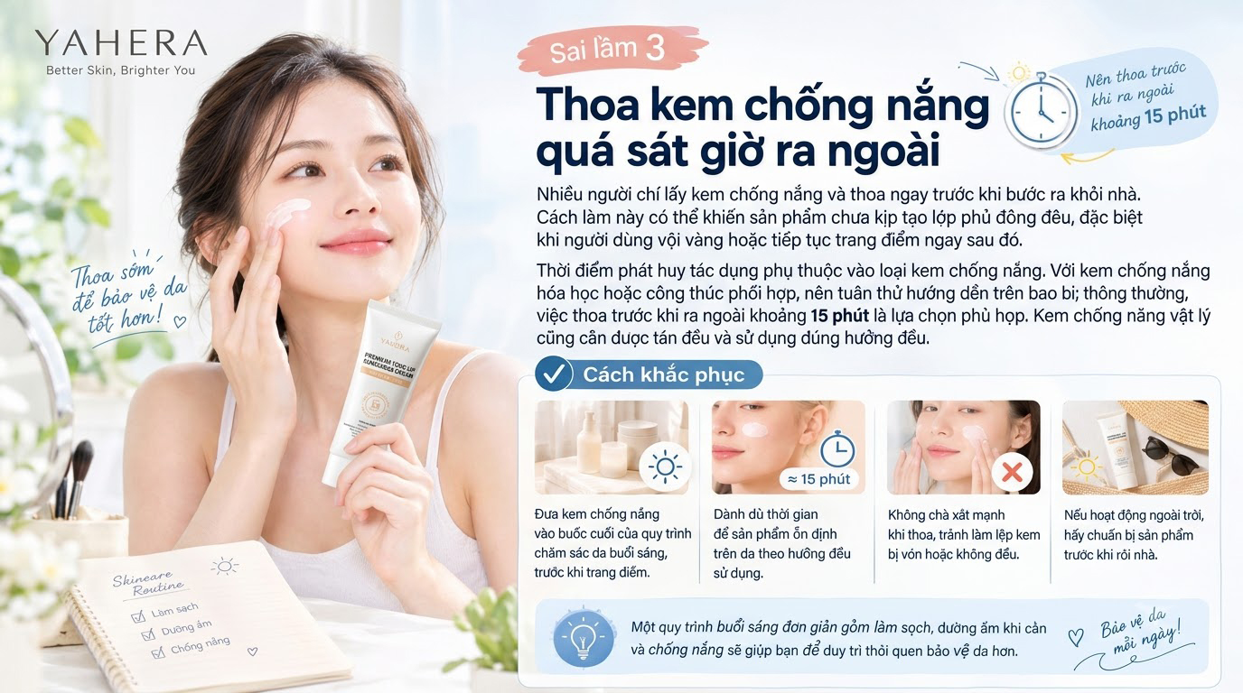 Kem chống nắng YAHERA: 7 sai lầm phổ biến khiến da vẫn bị sạm nám và cách khắc phục yahera 3 Thoa-Kem-Chong-Nang-Dung-Gio-3.jpg