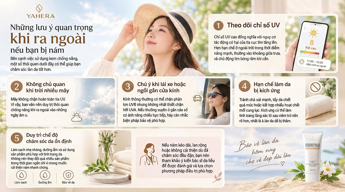 Vì sao dùng kem nám vẫn cần chống nắng mỗi ngày? cùng YAHERA 5 hung-luu-y-quan-trong-khi-ra-ngoai-neu-ban-bi-nam-5.jpg